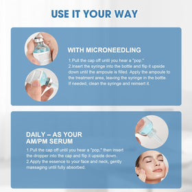 Racgrul Stem Cell Serum packaging front showcases compact design for travel.