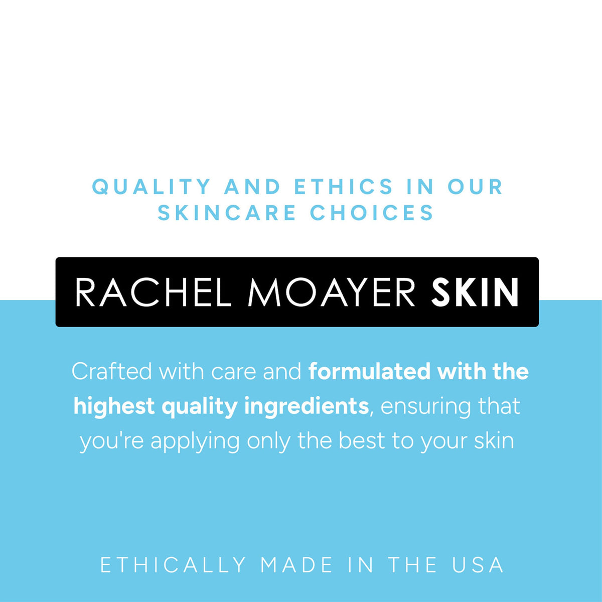 Universal skin-types label indicating suitability for teens and adults
