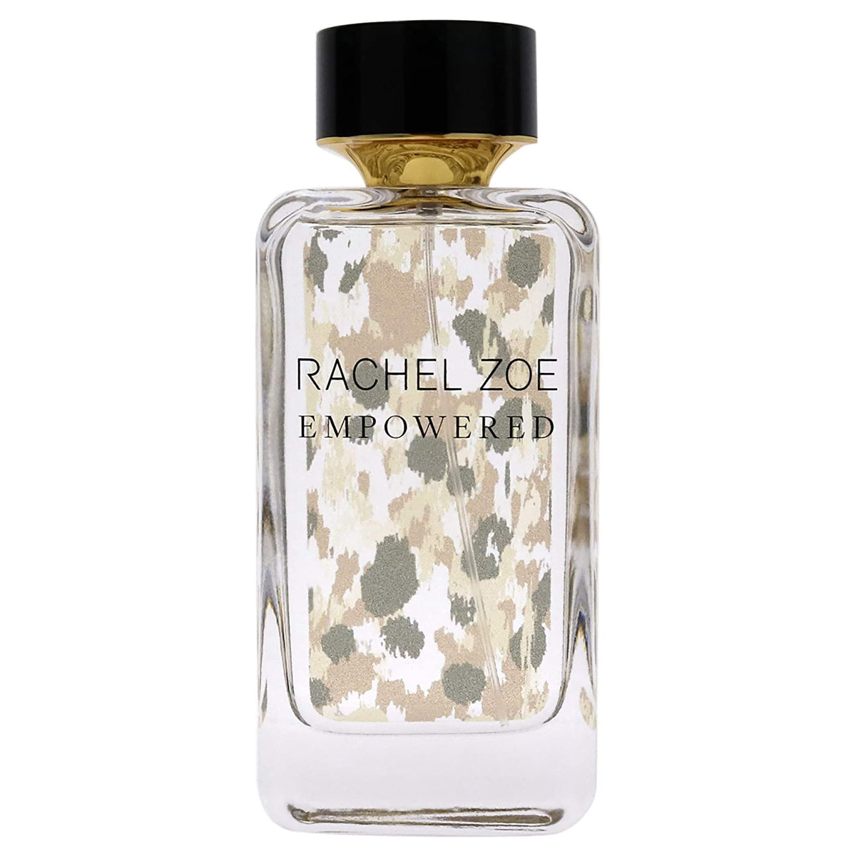Rachel Zoe Empowered bottle with cheetah print design, a stylish statement for daily wear.