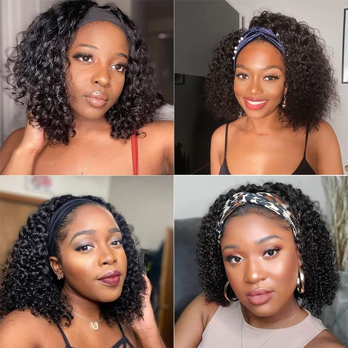 R RACILY HAIR glueless headband wig for quick wear and secure fit