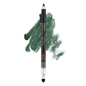 Radiant Professional Eyeliner Green pencil close-up showing smooth glide for precise lining.