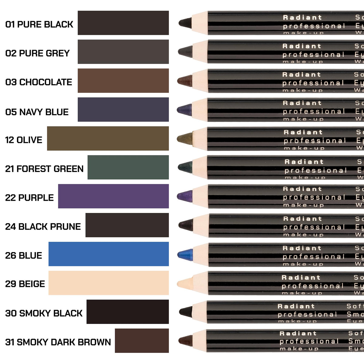 Radiant Professional Eyeliner Pencil Pure Grey 02 packaging photo