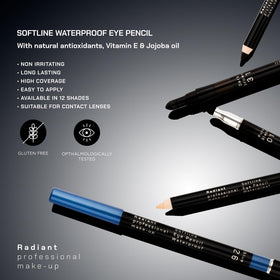 Radiant Professional Eyeliner Smoky eye look delivers long-lasting definition.