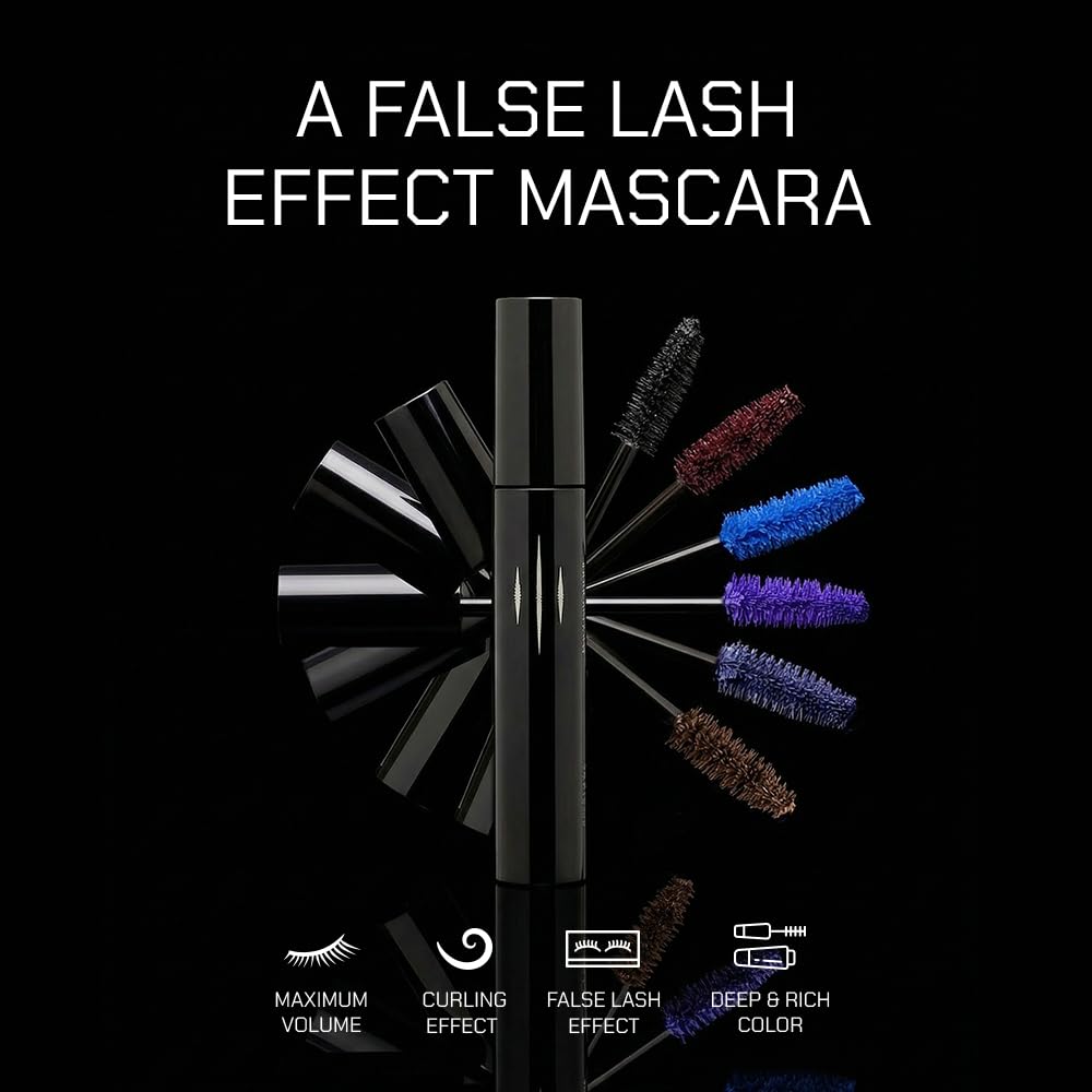 Radiant Professional Lengthening Mascara violet applying demonstrates precise coating