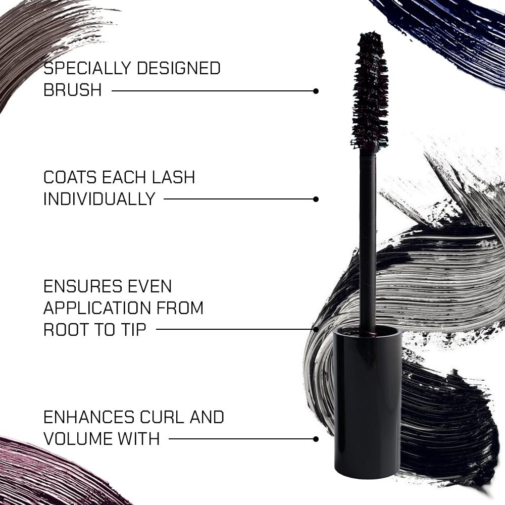 Radiant Professional Lengthening Mascara violet packaging on display