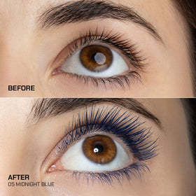 Radiant Professional Lengthening Mascara volume emphasis for bold, defined lashes.