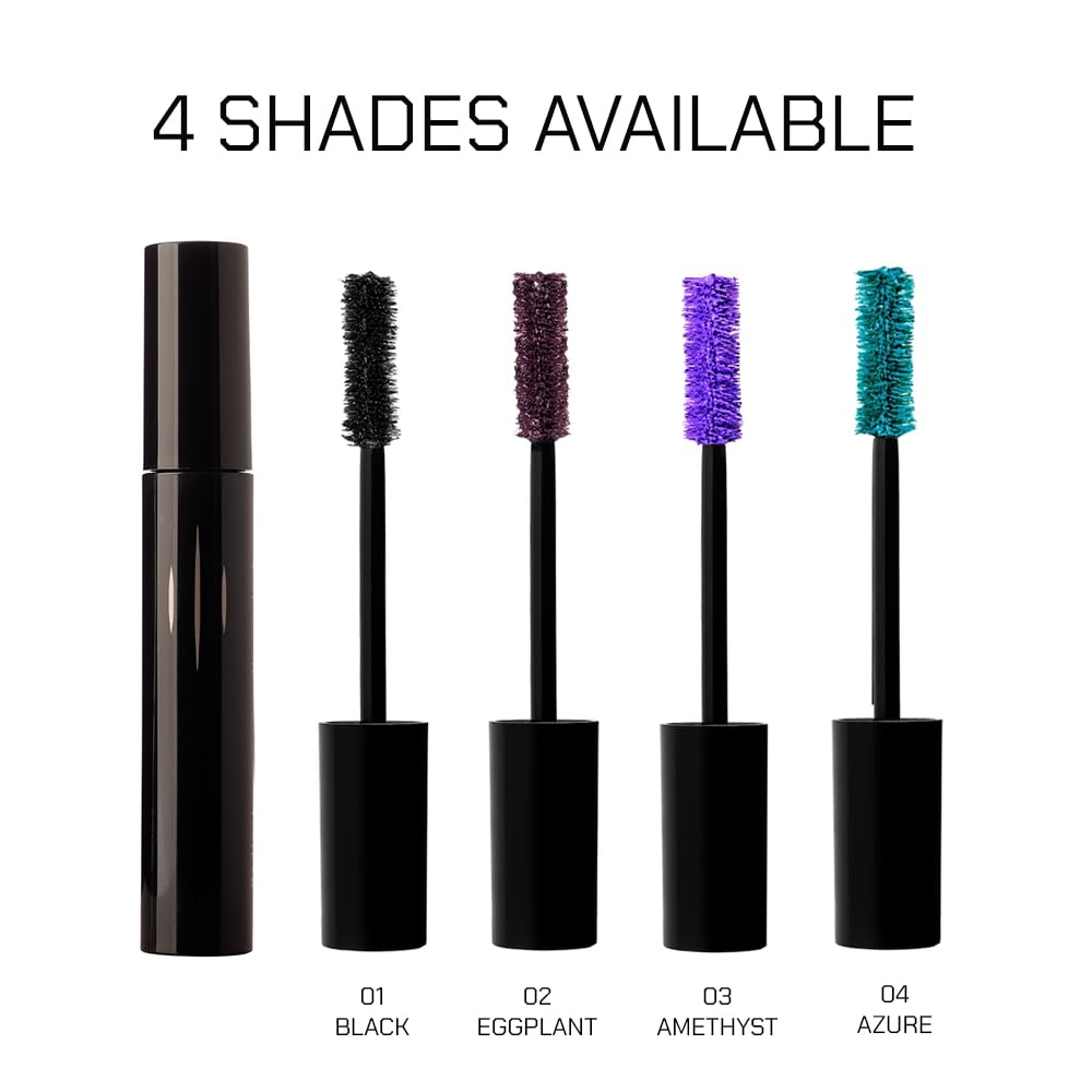 Radiant Professional Mascara brush separation demonstrates defined lashes and even color.