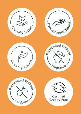 Rael Miracle Clear diagram of triple-acid blend and its exfoliating action.
