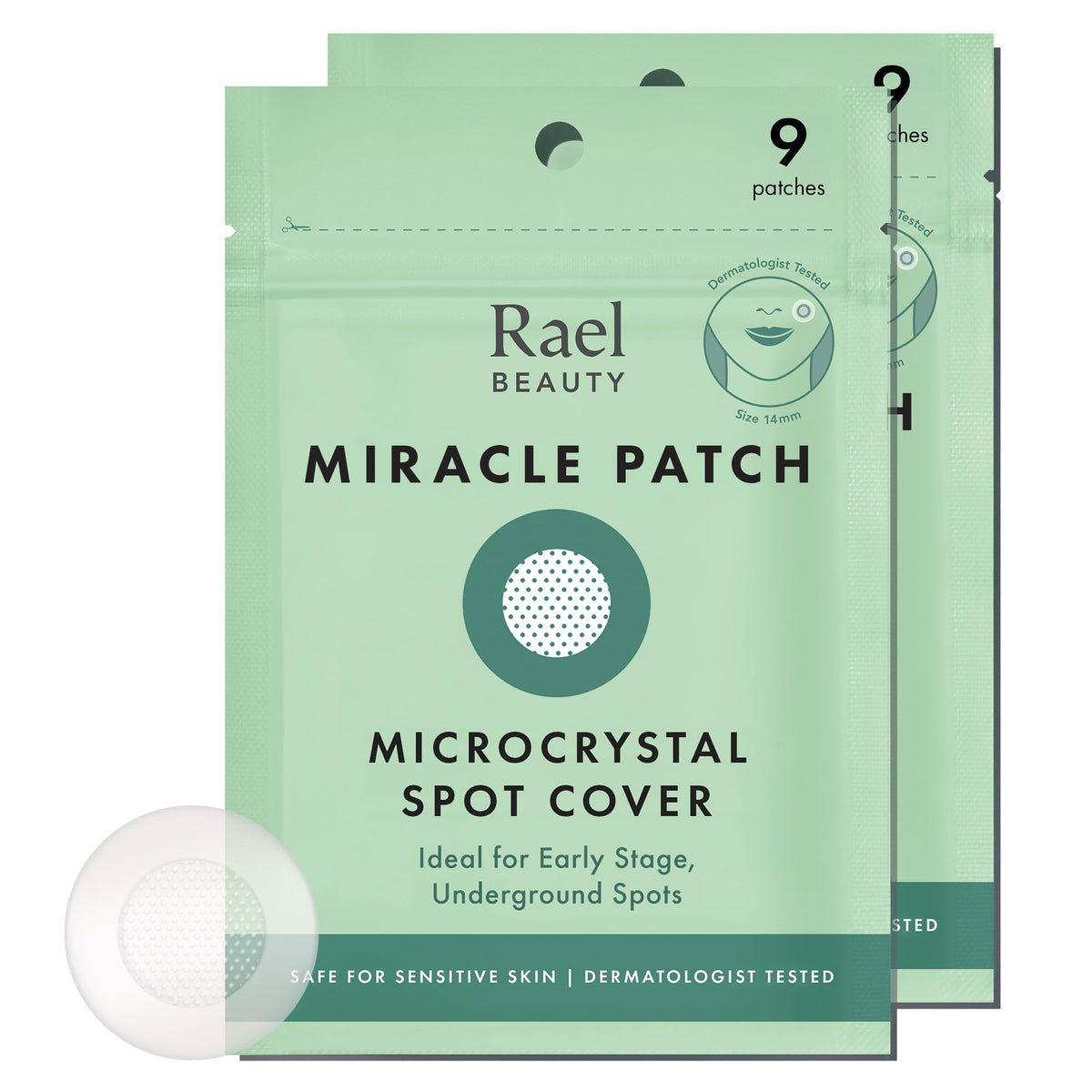 Rael Pimple Patches on early-stage blemish provide discreet coverage.