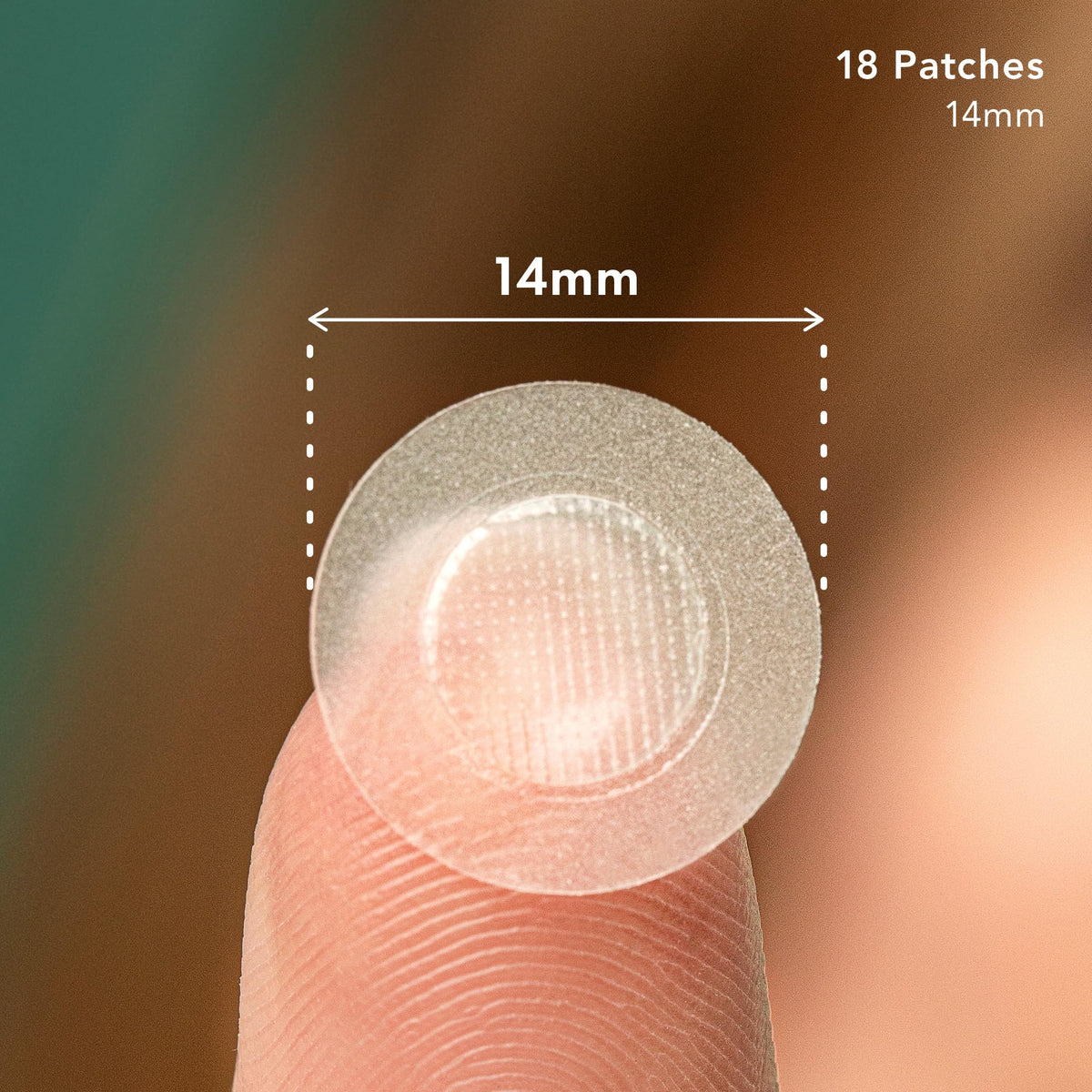 Rael Pimple Patches with tea tree oil on blemish for soothing care.