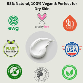 Vegan cruelty-free RaGaNaturals mango lotion label and certification