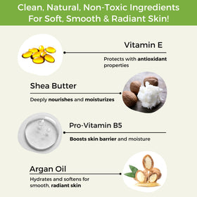 RaGaNaturals unscented lotion pump in use on hands for smooth hydration