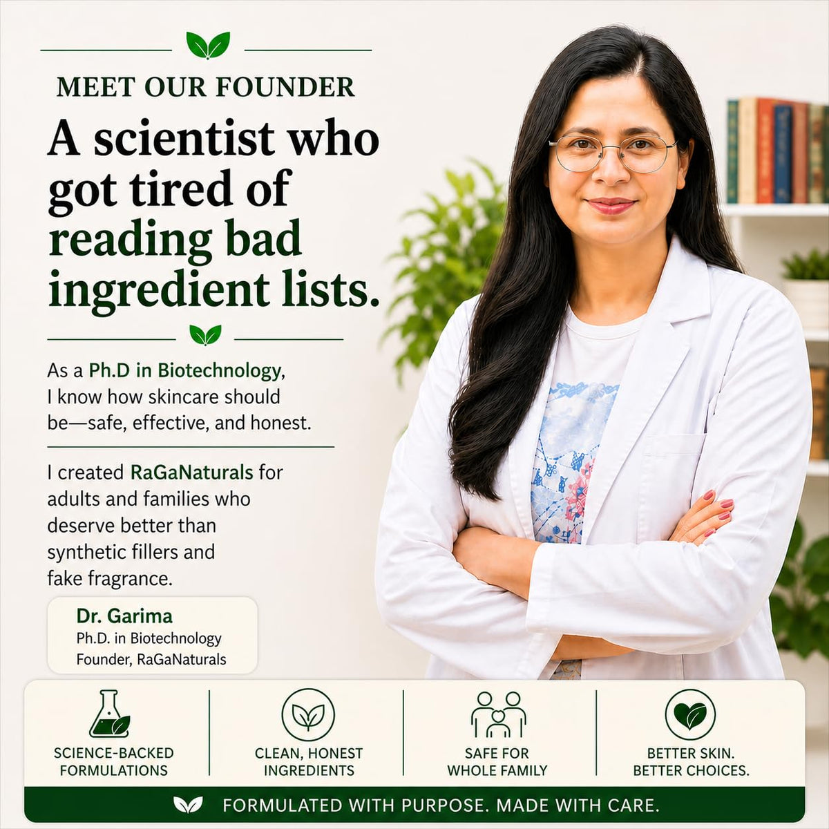 RaGaNaturals USA-made badge on label