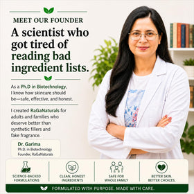 RaGaNaturals USA-made badge on label
