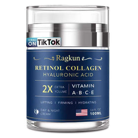 Ragkun Retinol Cream bottle application for precise, mess free dispensing
