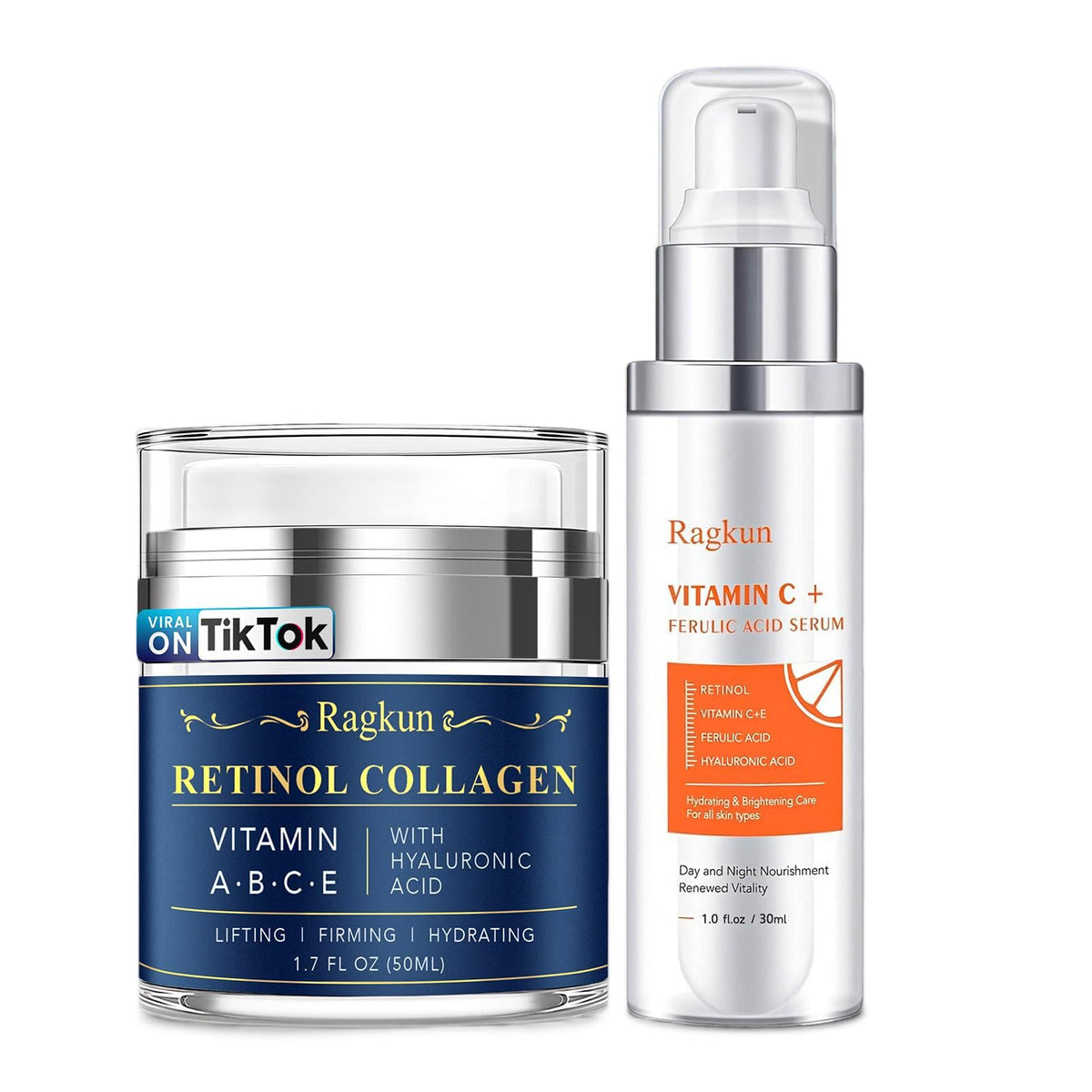 Ragkun retinol cream face application showing smooth texture for daily use