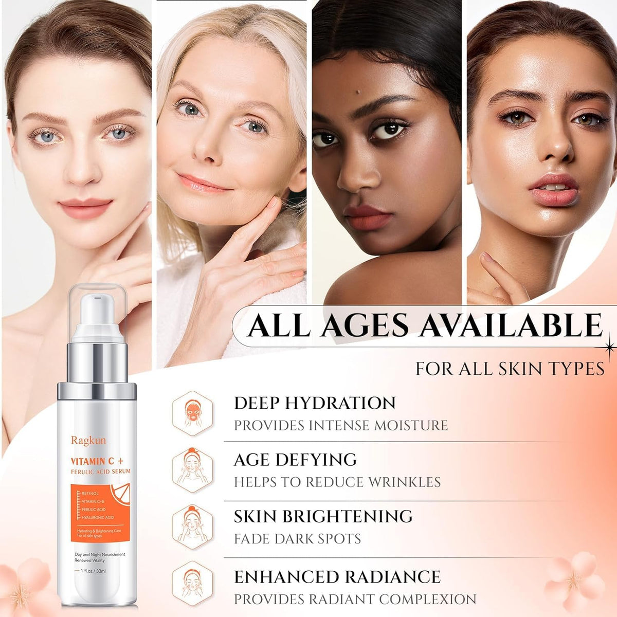 Ragkun serum on hand application demonstrates quick absorption and easy layering.