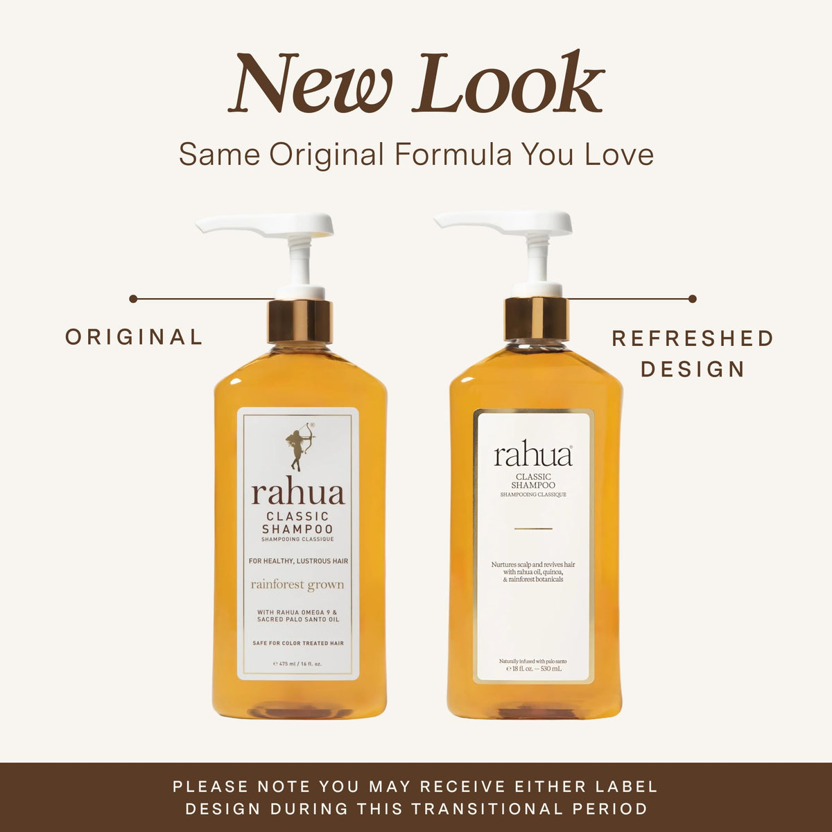 Rahua Classic Shampoo creates a creamy medium lather for refreshed hair.