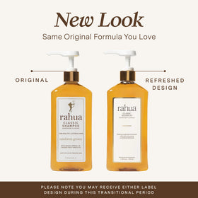 Rahua Classic Shampoo creates a creamy medium lather for refreshed hair.
