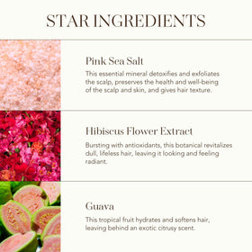 Rahua Enchanted Island Salt Spray ingredients: guava hibiscus and passion fruit aroma.