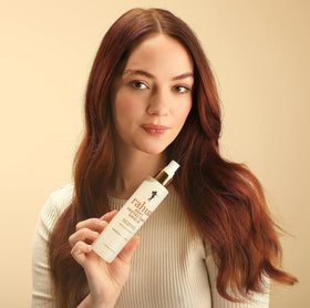 Rahua Heat Protectant Shield spray mist evenly coats hair