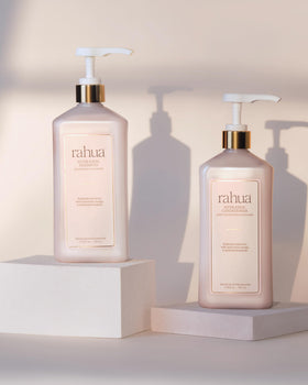 Rahua Hydration Shampoo packaging sustainability emphasizes rainforest ingredients