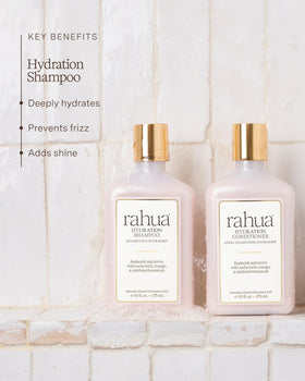 Rahua Hydration Shampoo pour action shows easy application and even distribution