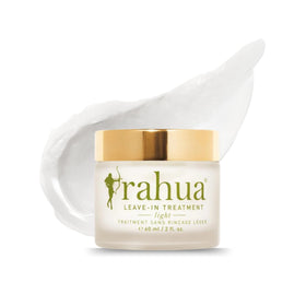 Rahua Leave-In Light bottle closeup highlighting weightless hydration for fine hair