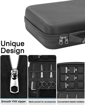 RAIACE elastic band secures clippers during transport.