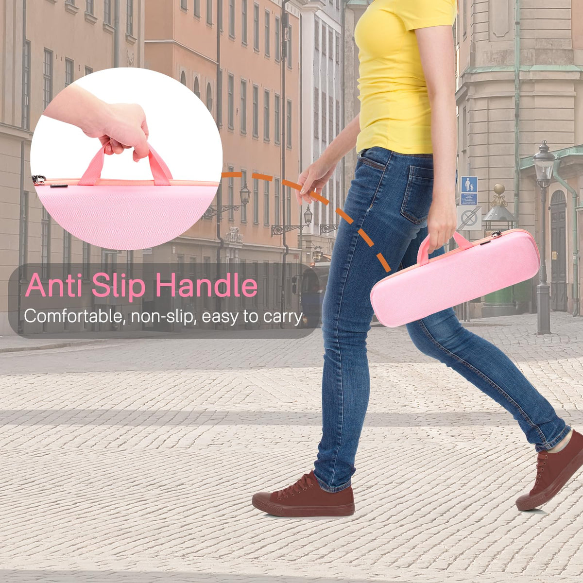 RAIACE anti-slip handle offers comfortable travel with Dyson Airstrait