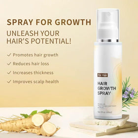 RAIFIN Hair Growth Spray lightweight formula with quick absorption and non-greasy finish.