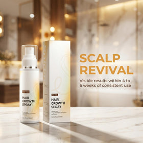 RAIFIN Hair Growth Spray pump-dispense enables quick scalp application for daily use.
