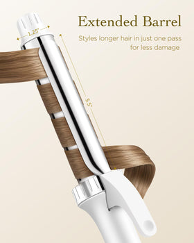 RAKUKOKKU titanium wand with clamp enables beachy waves with control