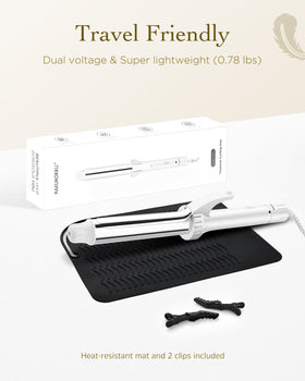 RAKUKOKKU mirror-smooth titanium surface reduces snagging and frizz