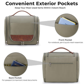 Ralnitote transparent waterproof pockets keep items organized.