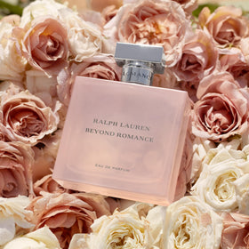 Ralph Lauren Beyond Romance elegant spritz bottle with cap and spray.