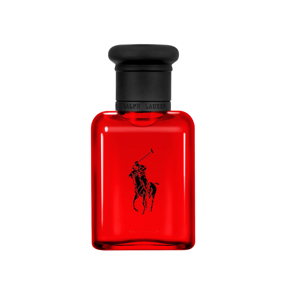 Polo Red bottle-front design highlights bold presence