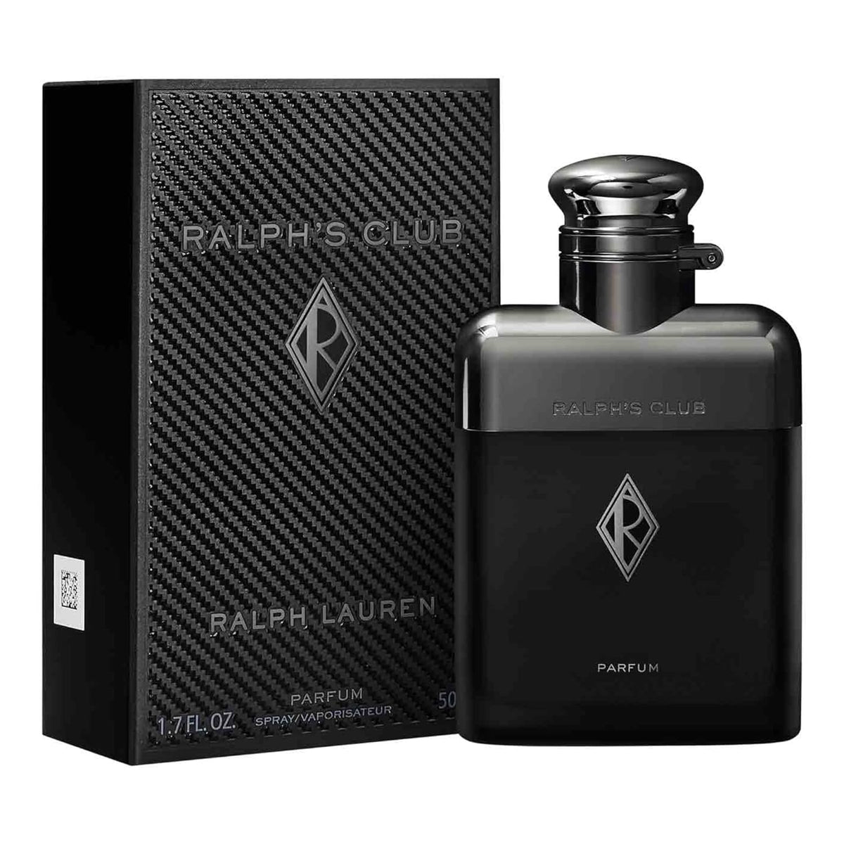 Gunmetal cap on Ralph's Club bottle, signaling premium build and prestige.