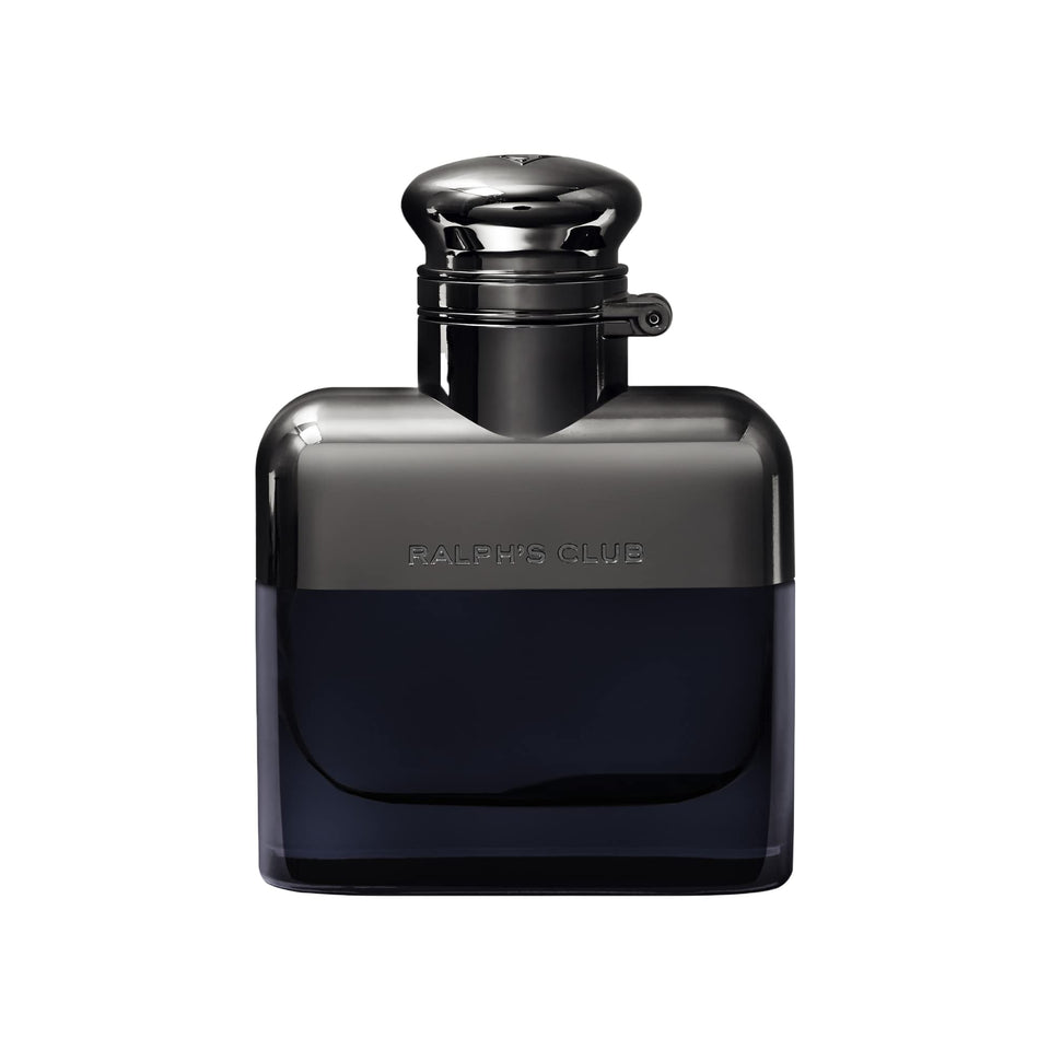 Ralph Lauren Fragrances Ralph's Club bottle with a sleek gunmetal cap for a refined look.