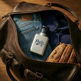 Ralph Lauren Polo 67 Extreme spray on wrist pulse points for lasting scent.