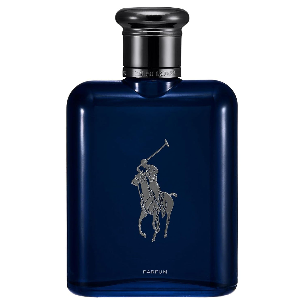 Ralph Lauren Polo Blue bottle front view with modern silhouette.