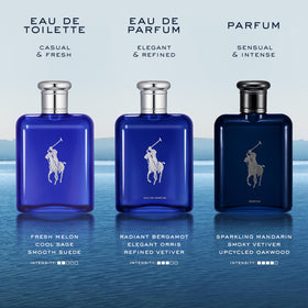 Ralph Lauren Polo Blue oakwood texture inspired by cognac barrels.