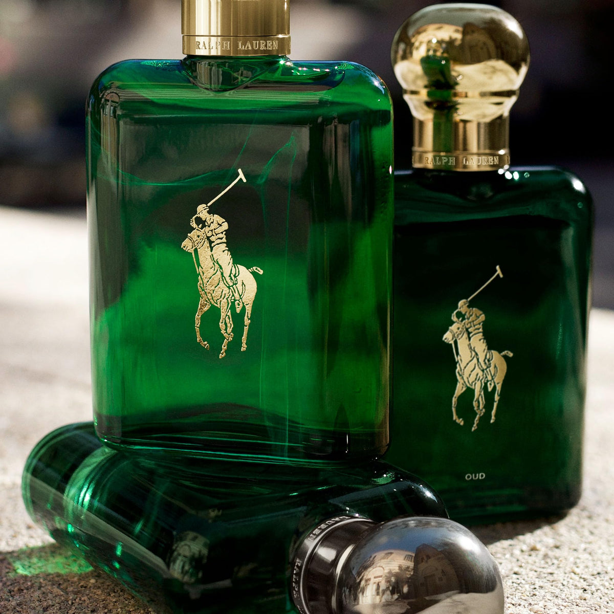 Ralph Lauren Polo Intense set on dresser highlights refined style and confidence