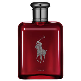 Ralph Lauren Polo Red Parfum bottle front view for daily wear