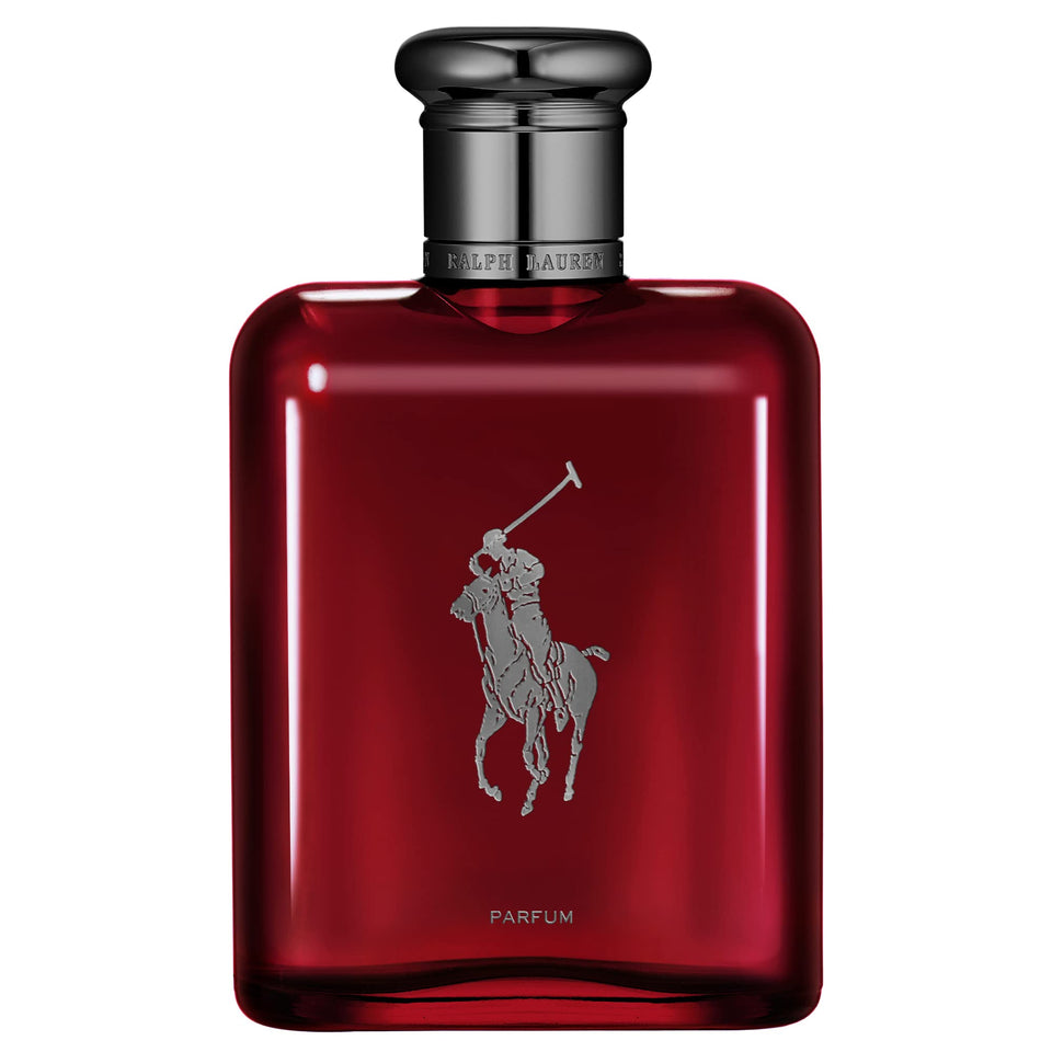 Ralph Lauren Polo Red Parfum bottle front view for daily wear