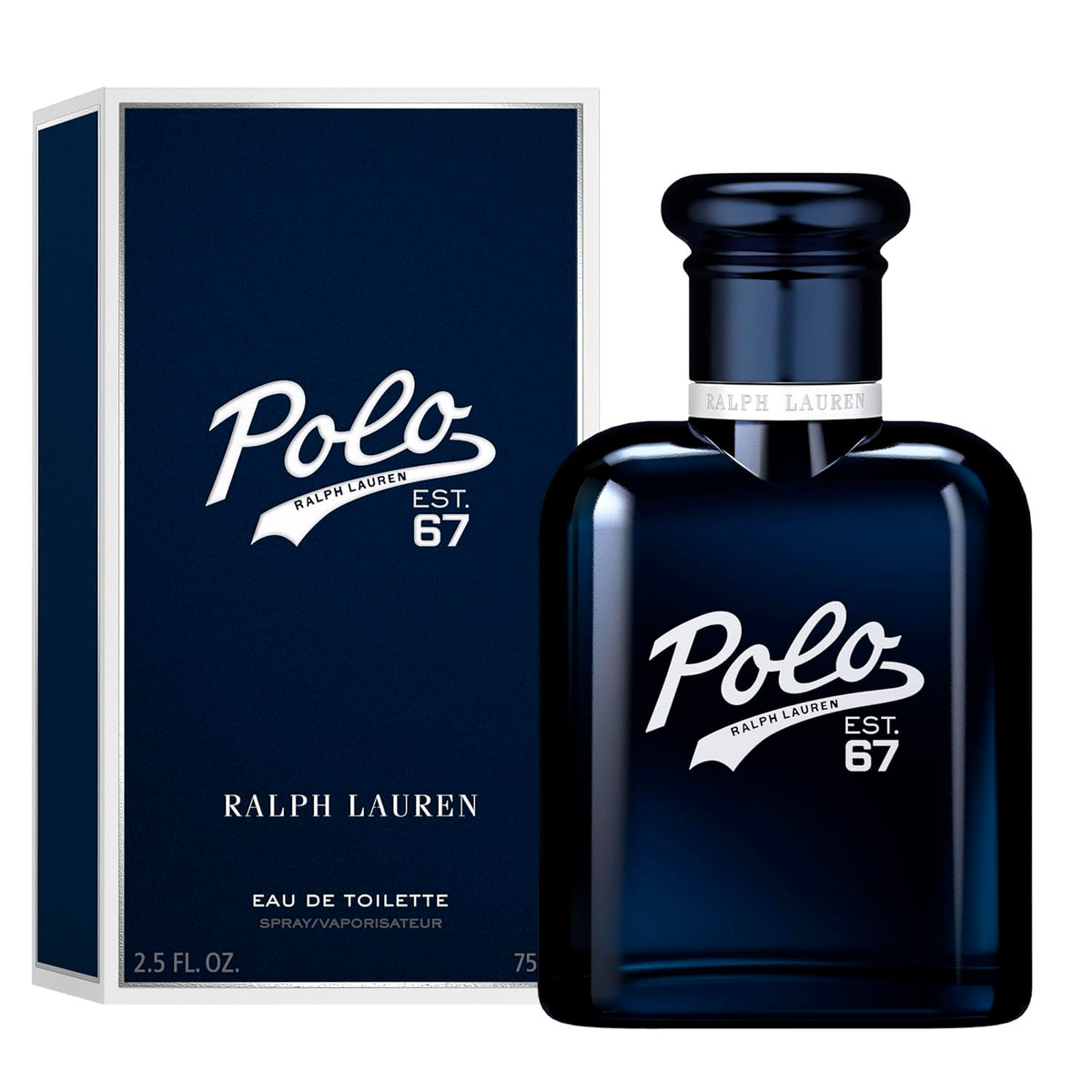 Ralph Lauren Polo 67 cap and sprayer for precise application.