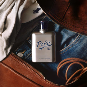 Ralph Lauren Polo 67 Extreme leather note adds sophisticated edge.