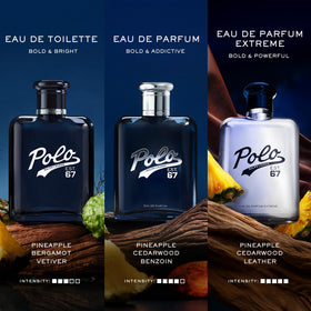 Ralph Lauren Polo 67 Extreme pineapple note evokes bright tropical energy.