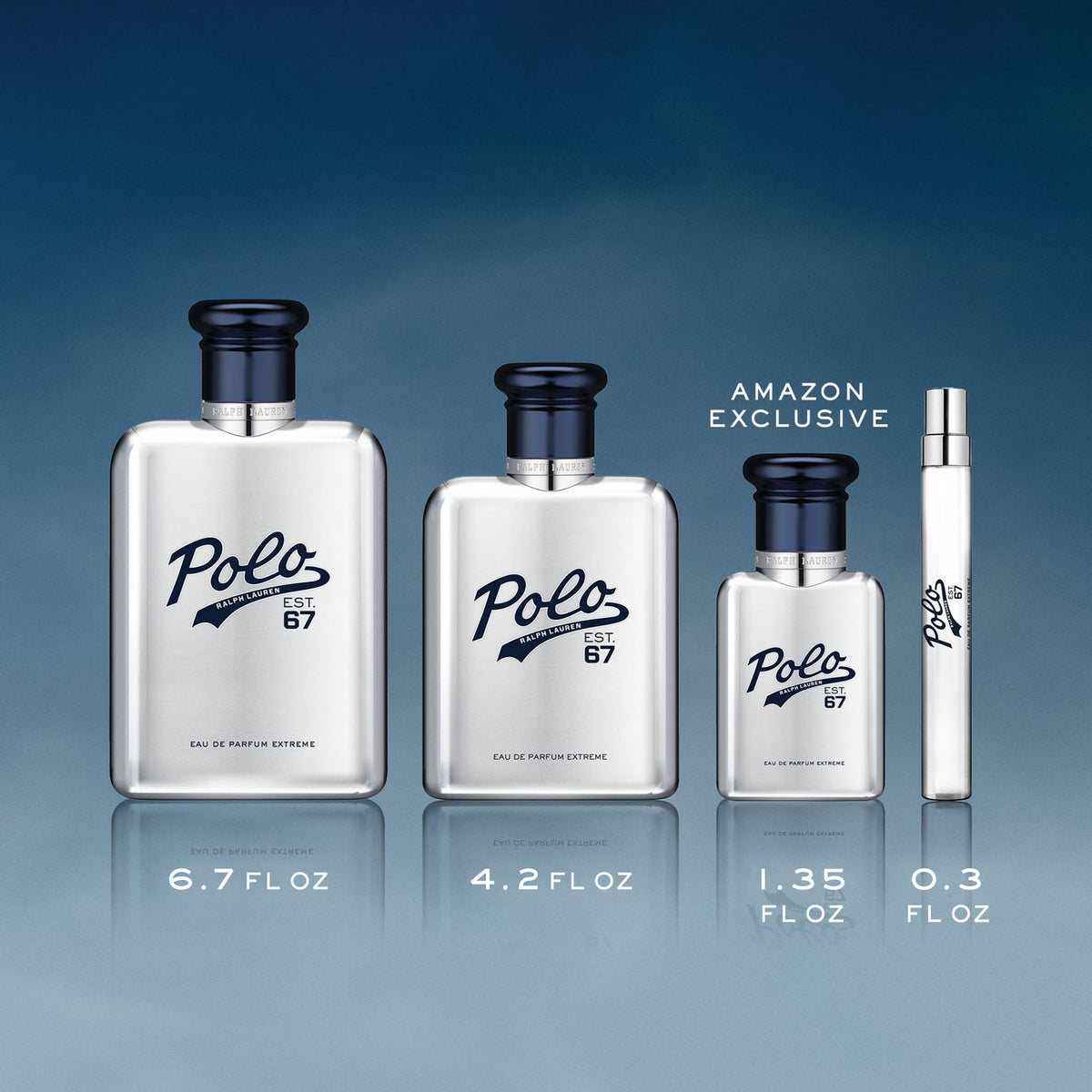 Ralph Lauren Polo 67 Extreme travel size packaging for on-the-go use.