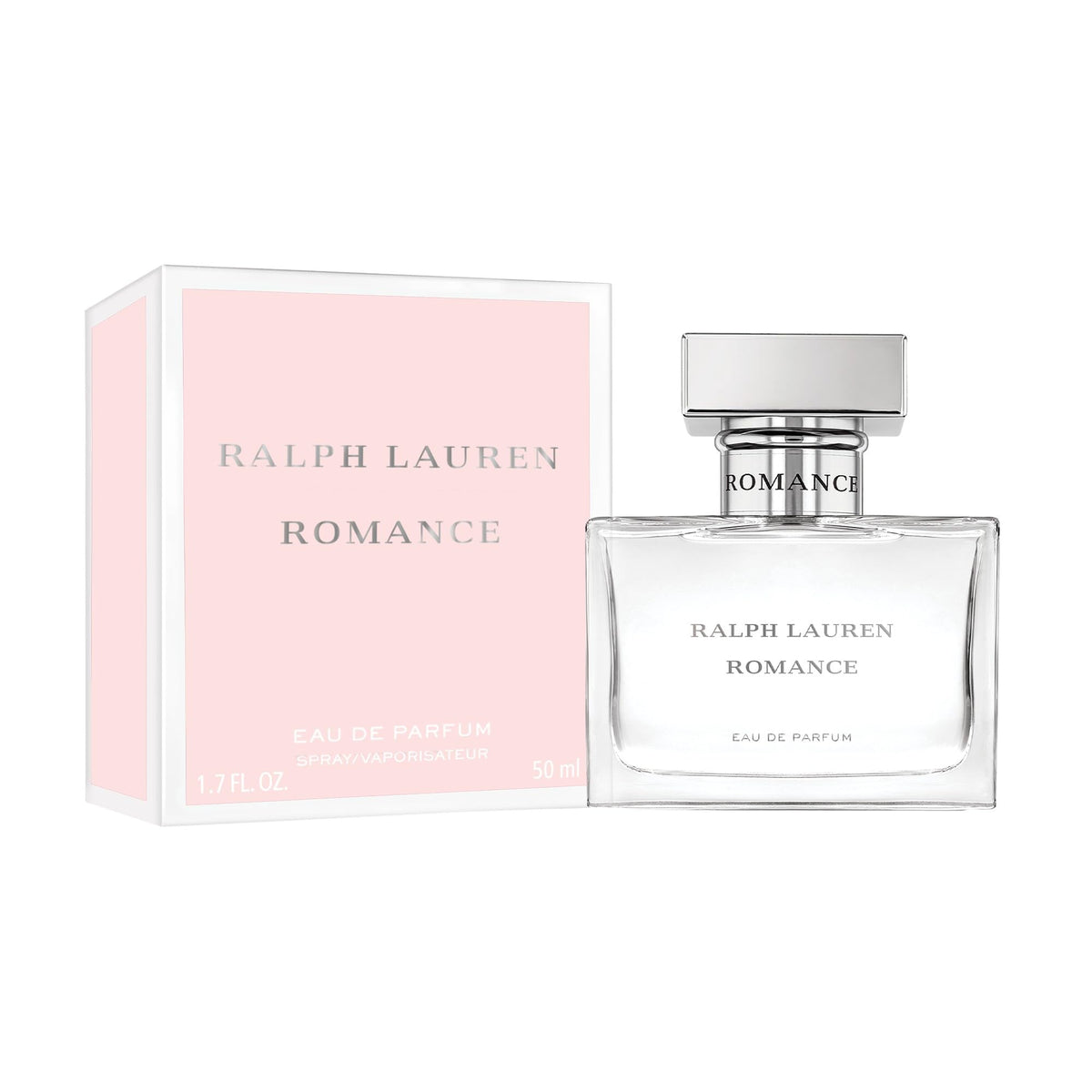 Ralph Lauren Romance premium packaging and glass bottle.